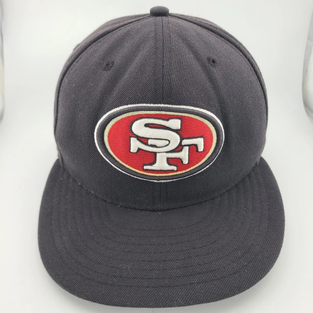 New Era 59FIFTY San Francisco 49ers NFL Cap Mens 7 1/8 Black Logo Fitted Hat